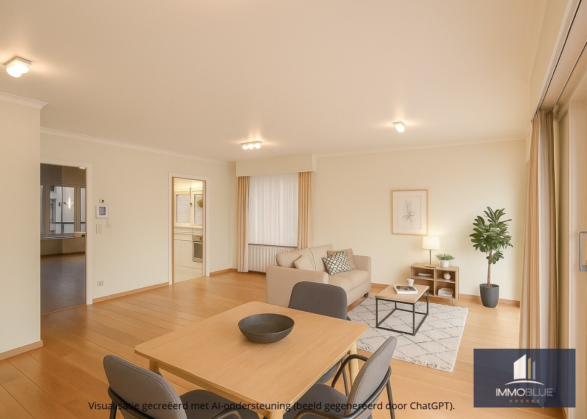 Lichtrijk hoekappartement met ruime terrassen gelegen in een klein residentie. 