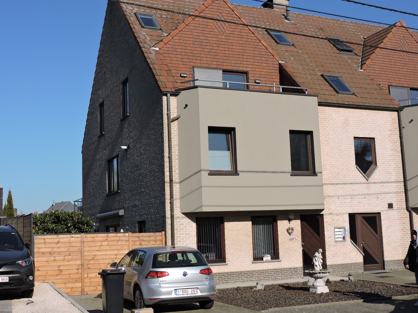 Duplex appartement, 3 slaapkamers en garage hartje Herzele 