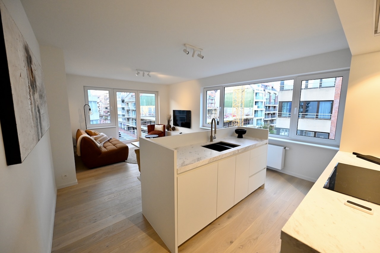 Recent appartement gelegen nabij het Rubensplein op wandelafstand van het strand. Momenteel in afwerking. 