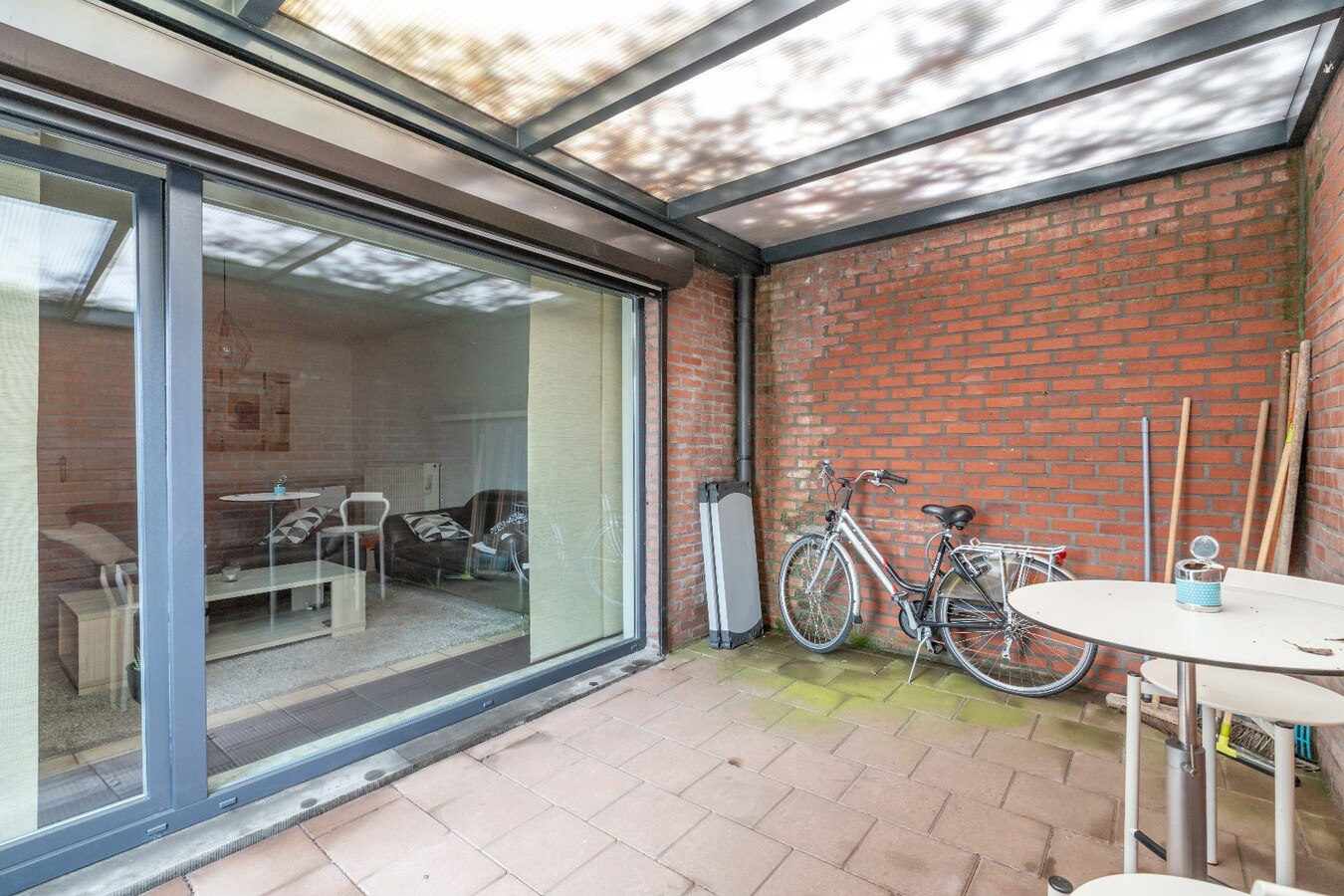 Gelijkvloers appartement met 1 slaapkamer 