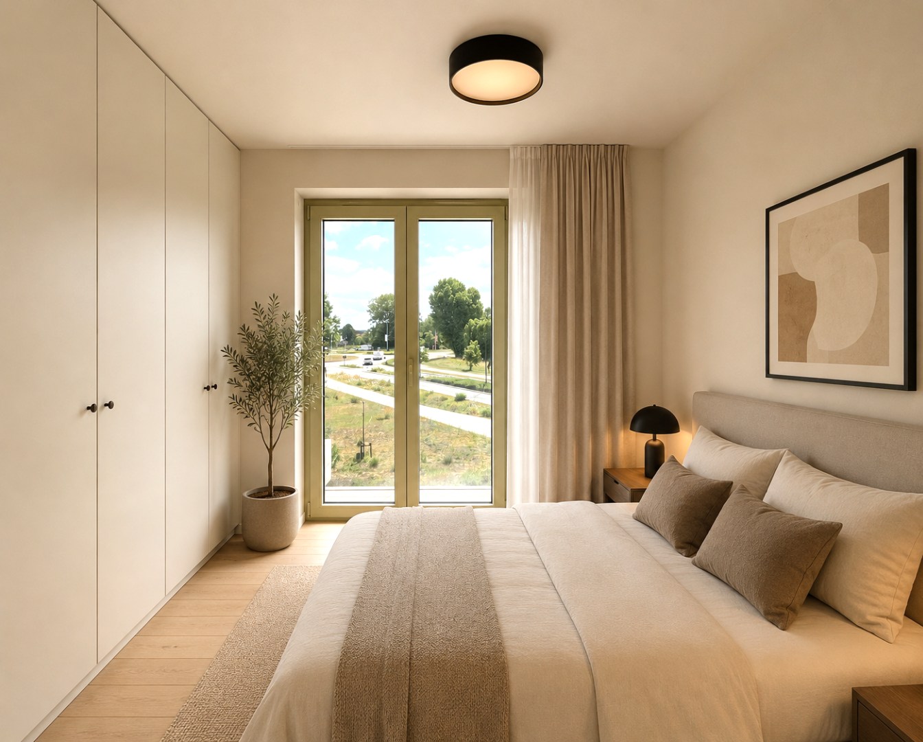 Instapklaar nieuw 1-slaapkamer appartement op een toplocatie in Waregem! 