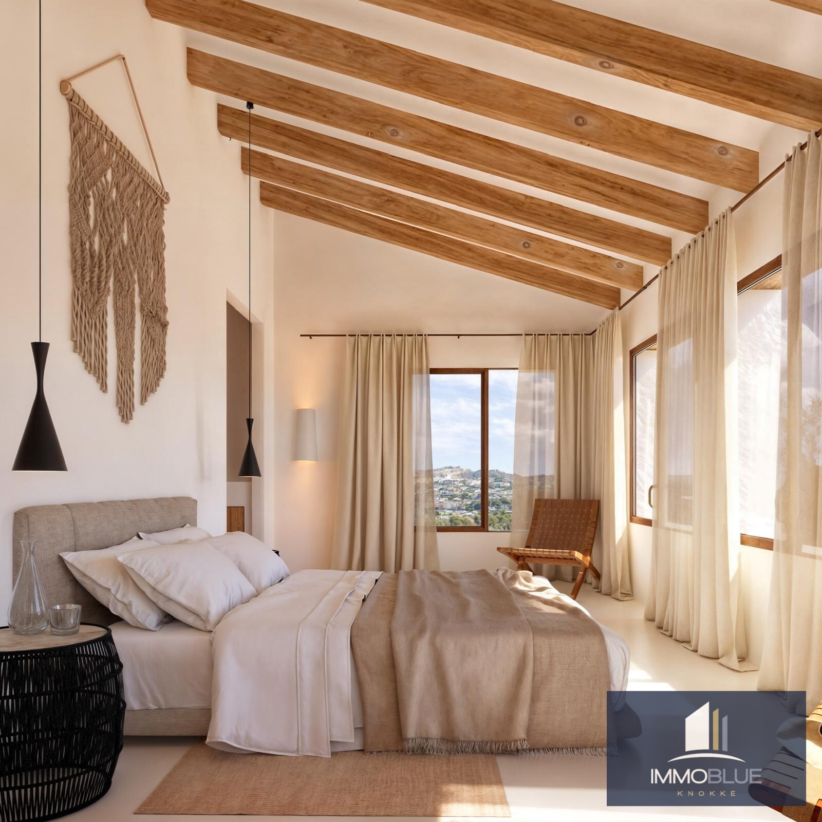 Villa Méditerranéenne avec Vue sur la Mer et les Montagnes 