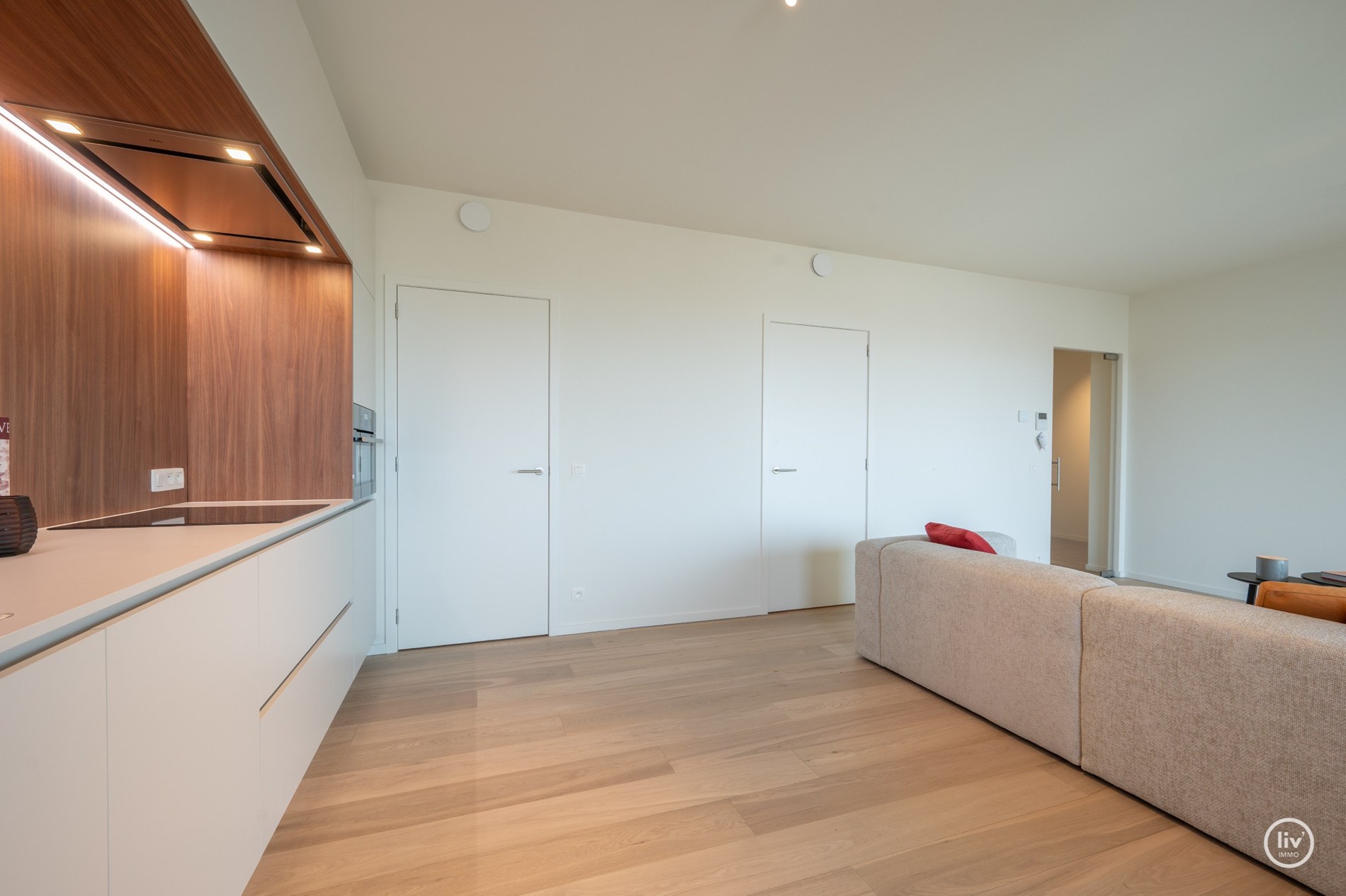 OPENDEURDAG Zaterdag 11-13u (Maes en Boerenboomplein): OPENDEURDAG Zaterdag 11-13u (Maes en Boerenboomplein): Instapklaar twee-kamer appartement in het Project Hoost (genietend van zijdelings zeezicht 