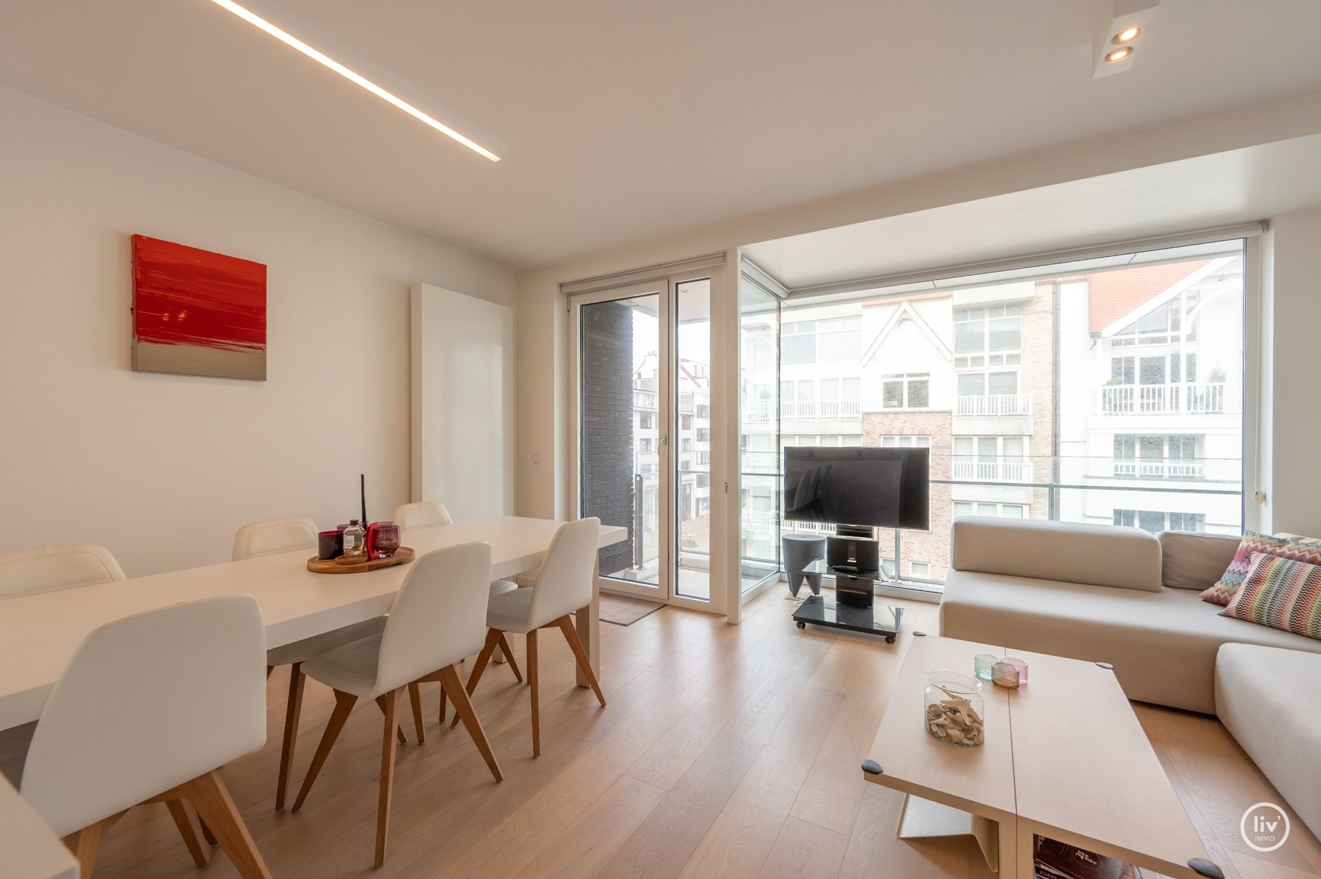 Zeer aangenaam en tevens recent appartement in centrum Knokke. 