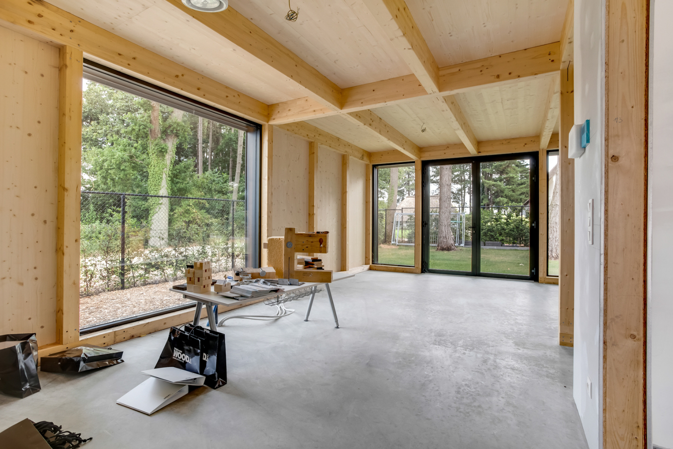 Verkaveling "De Bleeken" omvat 5 moderne BEN-woningen waarvan 4 half-open bebouwingen en 1 open bebouwing. 