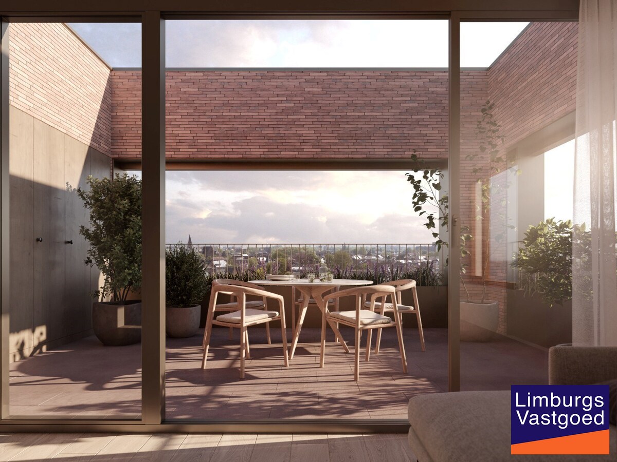 APPARTEMENT F1.04 met 2 terrassen terras, 53m², 1 slaapkamer - Res. B'HIVE ondergrondse staanplaats en bering inbegrepen. 