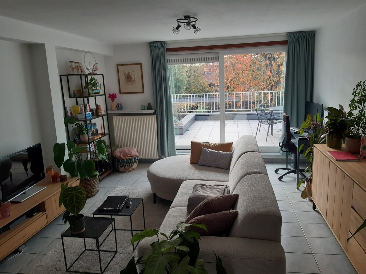 Aangenaam 1-slp-appartement met ruim terras. 