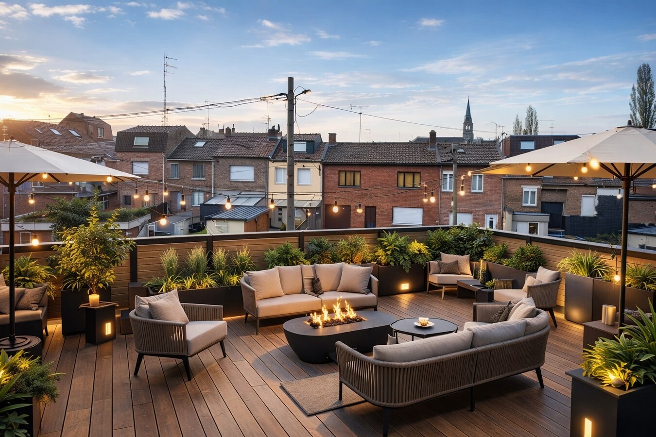 Handelspand met duplex appartement én investeringspotentieel te koop in het hart van Menen 