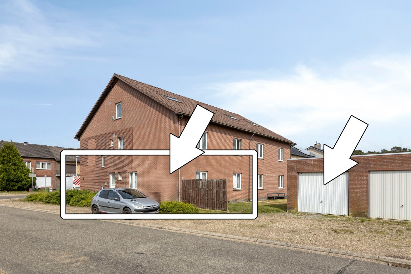 Goed gelegen gelijkvloers app. met 2 slaapkamers en garage 