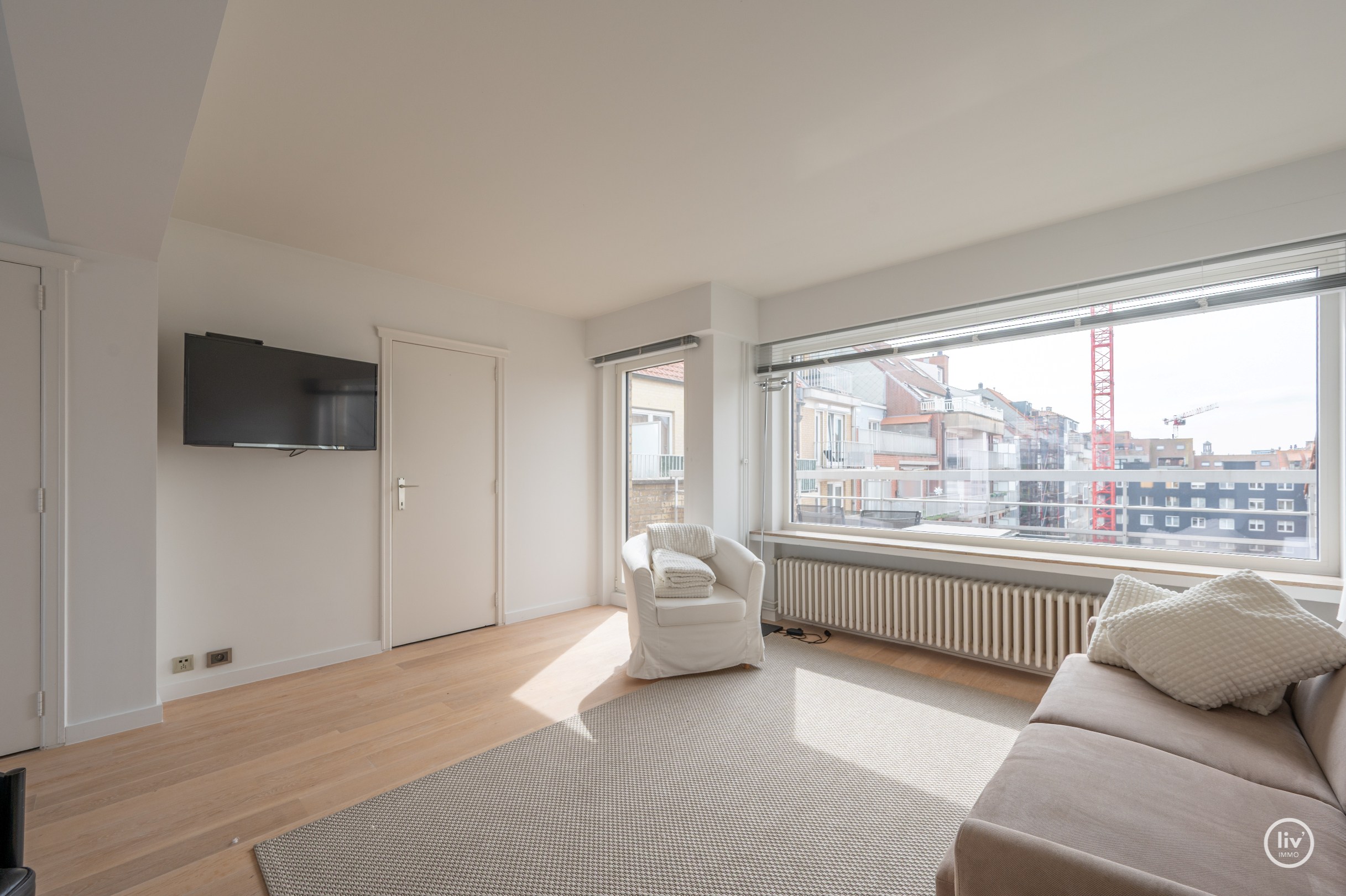 Volledig afgewerkt Hoekappartement + studio centraal gelegen in Knokke 