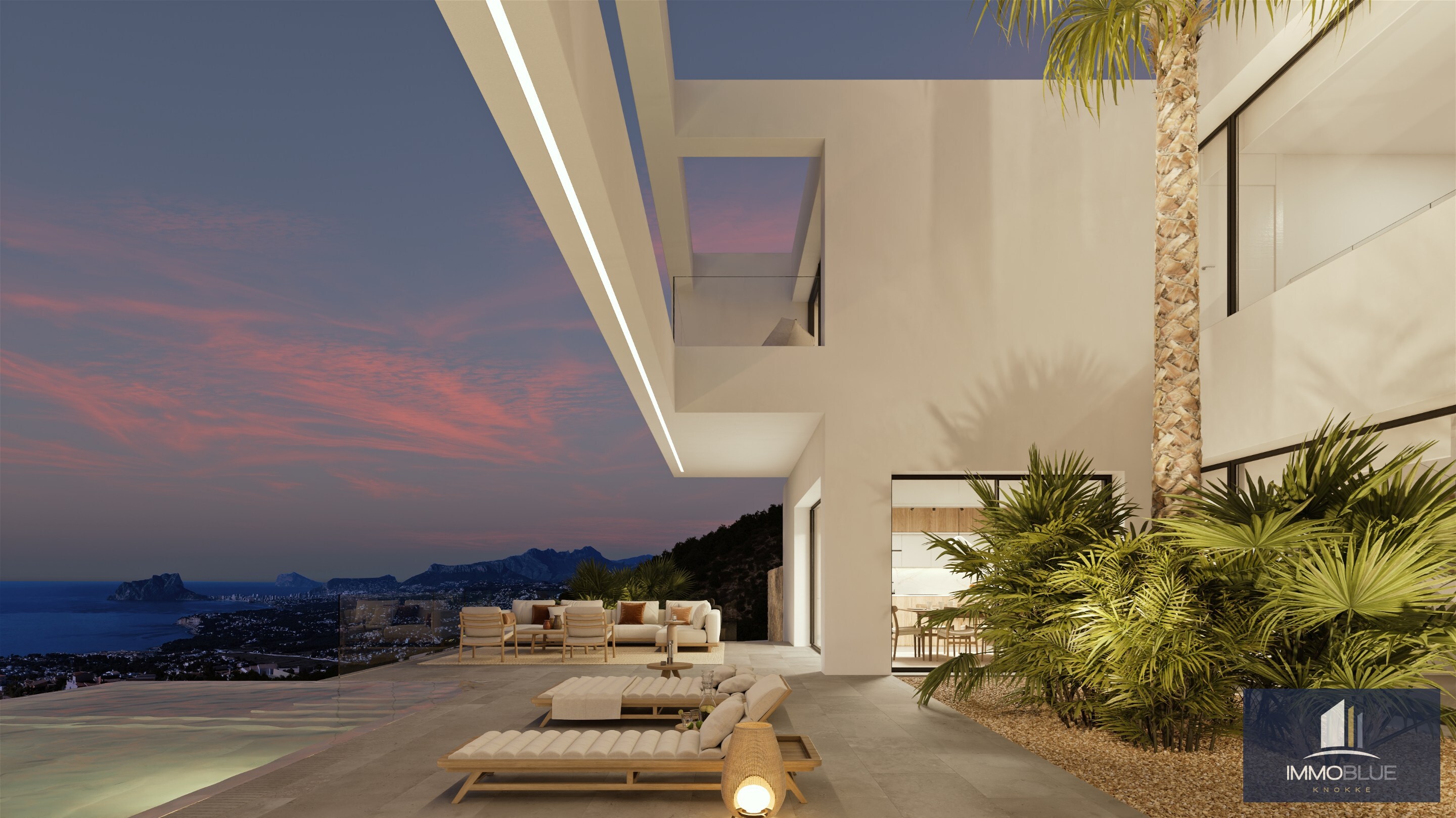 Designvilla in Benissa met infinity pool. 