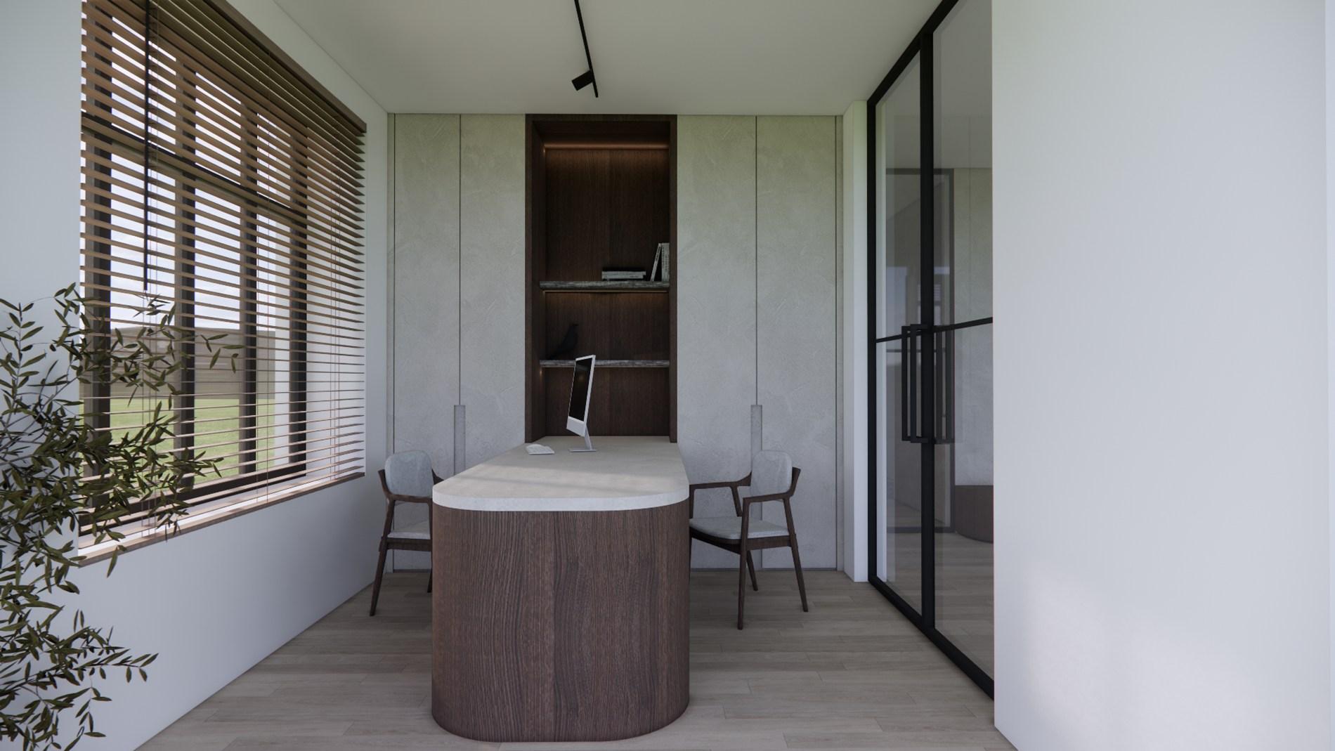 Render: leefruimte/bureau