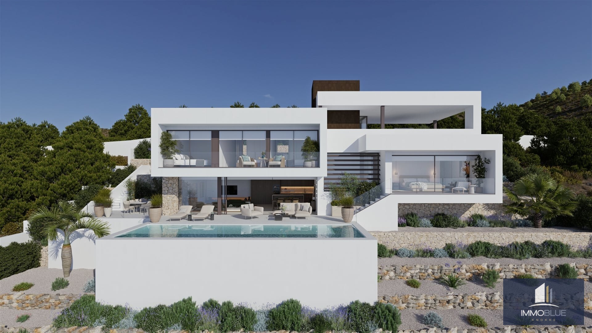 Villa contemporaine avec vue sur la mer à Altea 