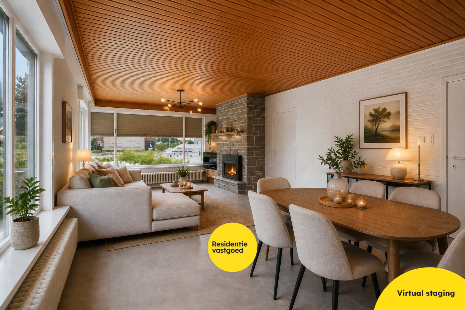 Bungalow op 959 m² met open zicht te Sijsele (Damme) 