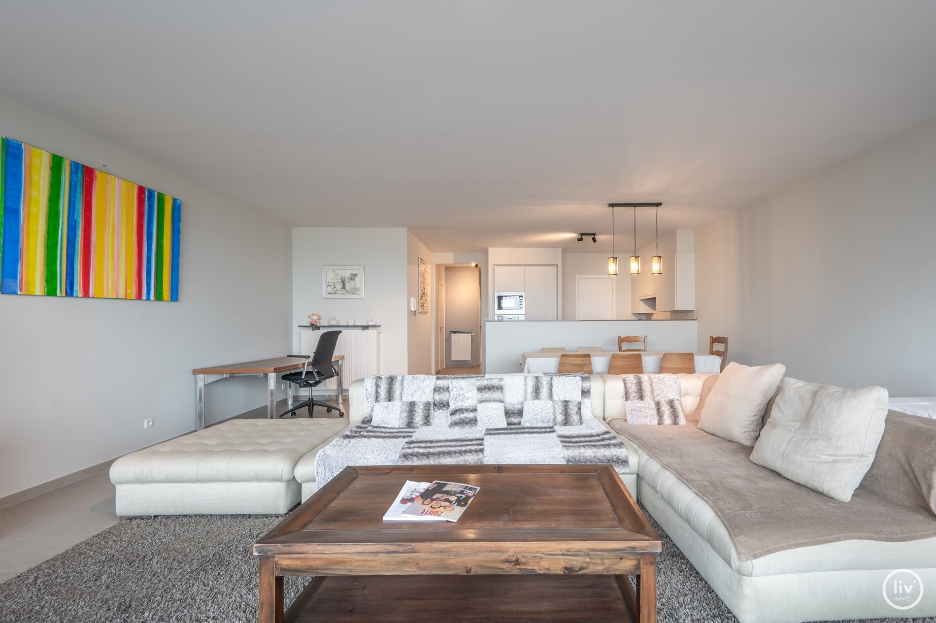 UNIEK 3 slaapkamer appartement gelegen op het RUBENSPLEIN met een prachtig open ZEEZICHT. 