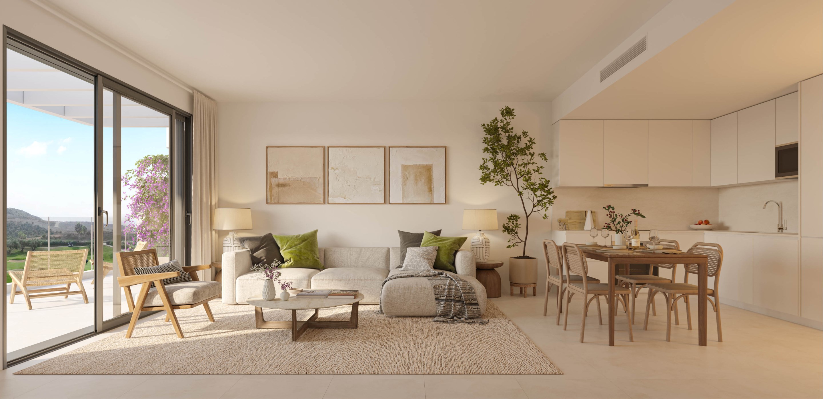 Bahia - stijlvolle appartementen aan de golfbaan van Calanova. 