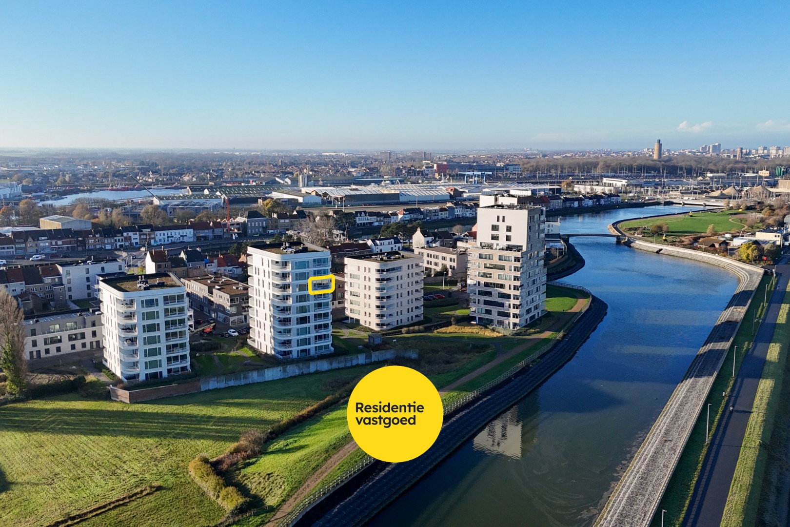 Modern energiezuinig 2-slaapkamerappartement met zicht op de Spuikom 