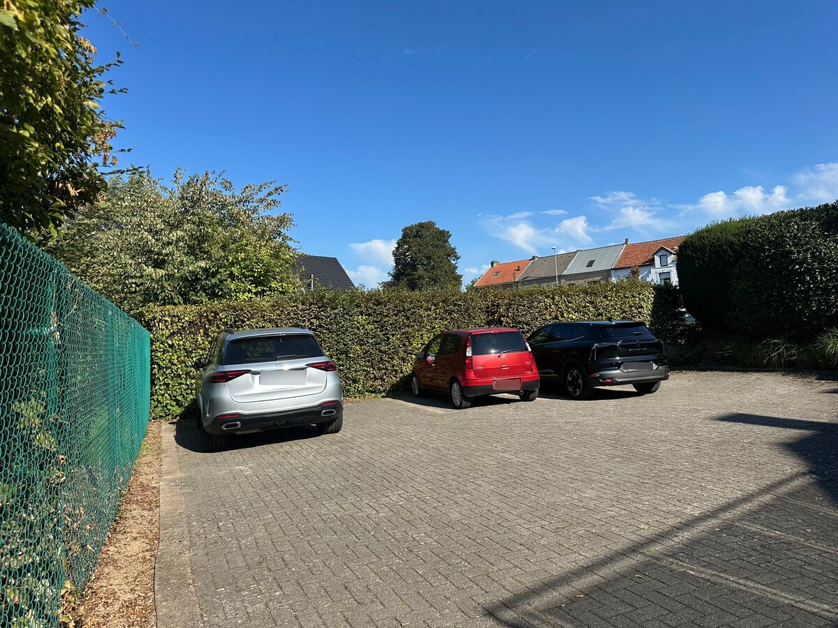 5 Parkeerplaatsen op 600 m van de Markt van Maaseik. 