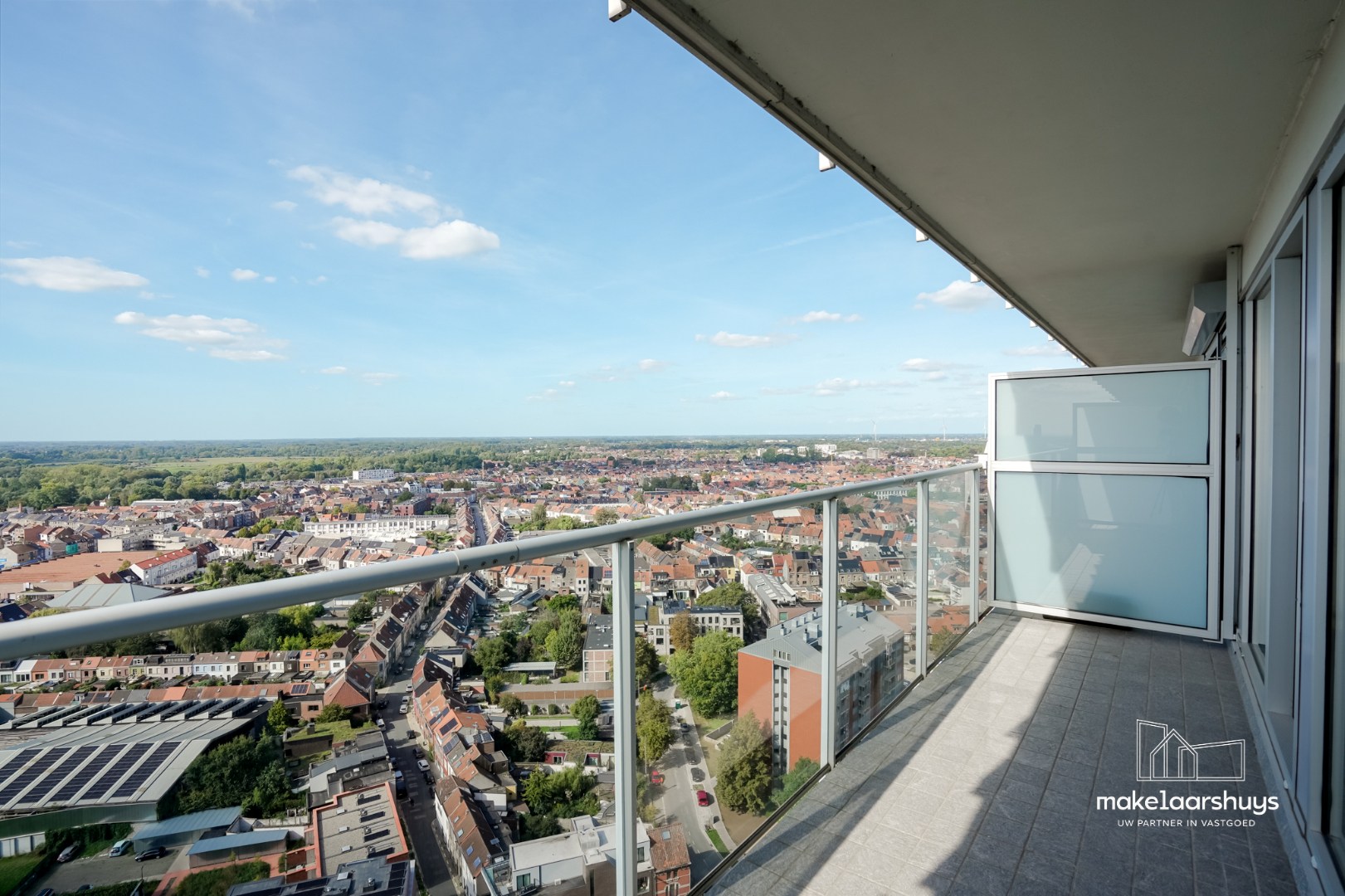 Ruim 1-slpk.app met panoramisch uitzicht over Gent 