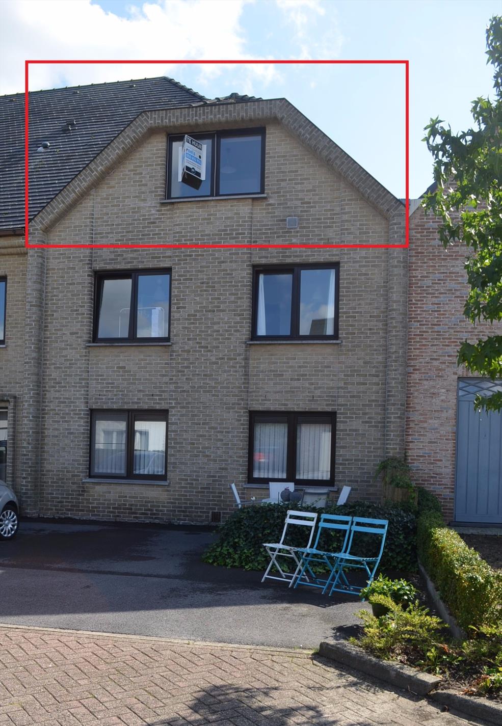 Appartement met 2 slpks, zuidelijk terras en garage te ADEGEM 