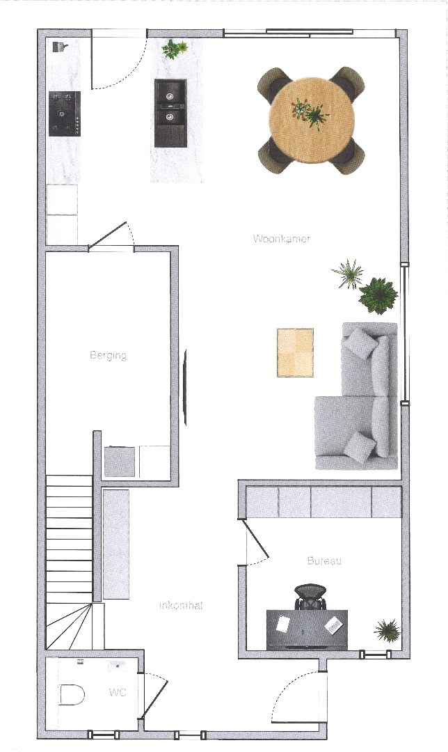 Indeling gelijkvloers