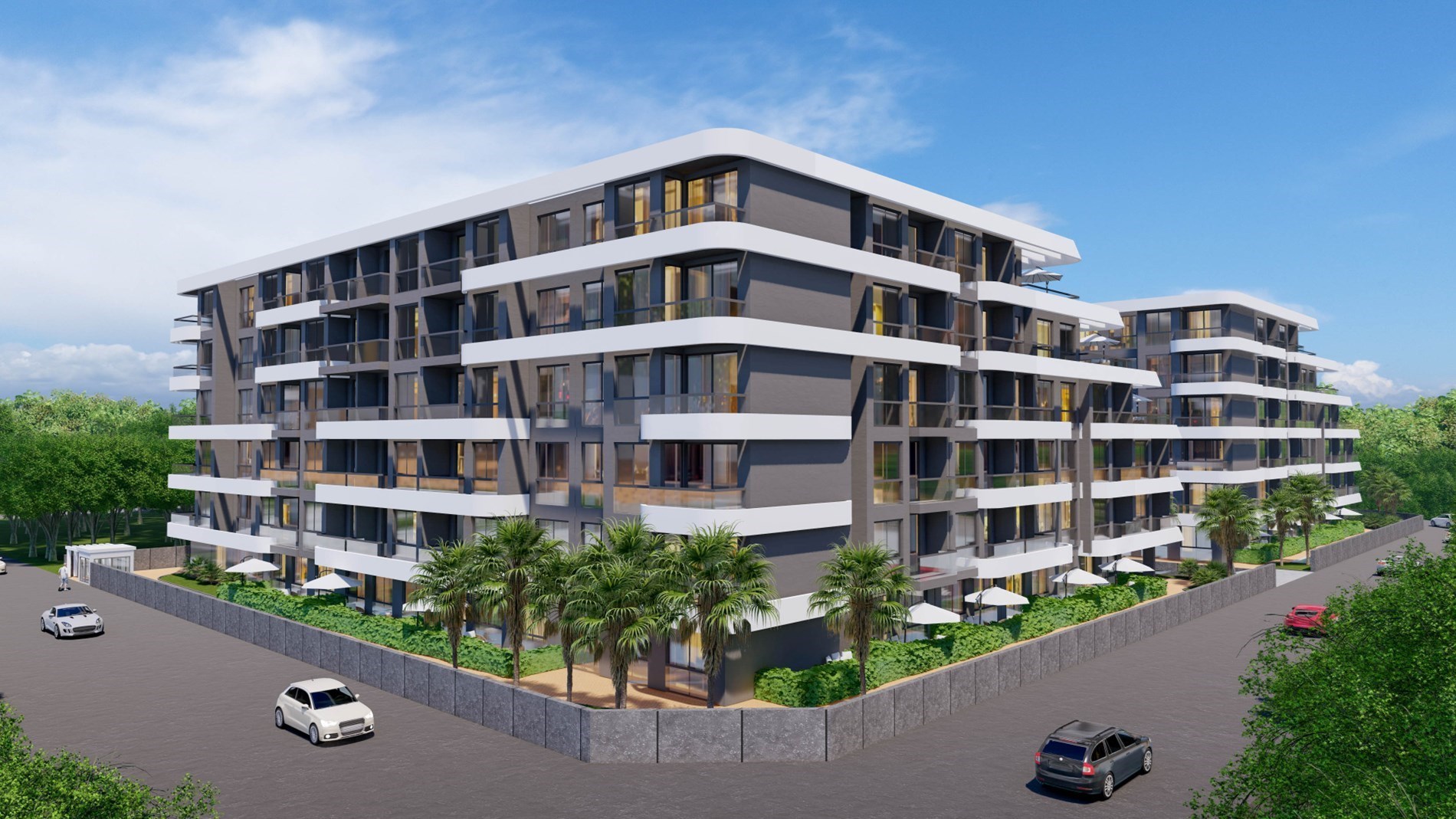 1-slaapkamerappartement met groot terras 