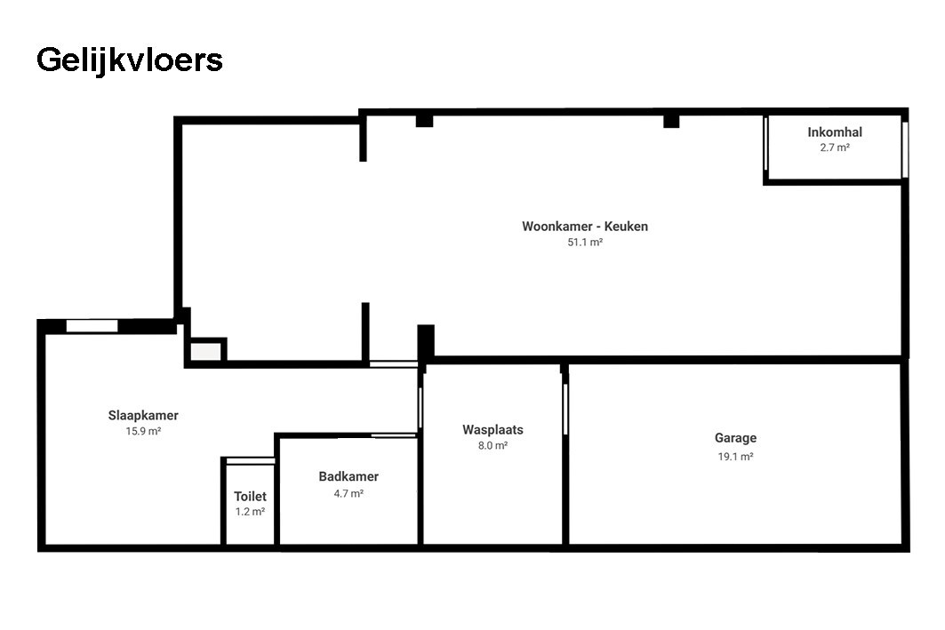 Charmante woning met tuin - 3 slpks 