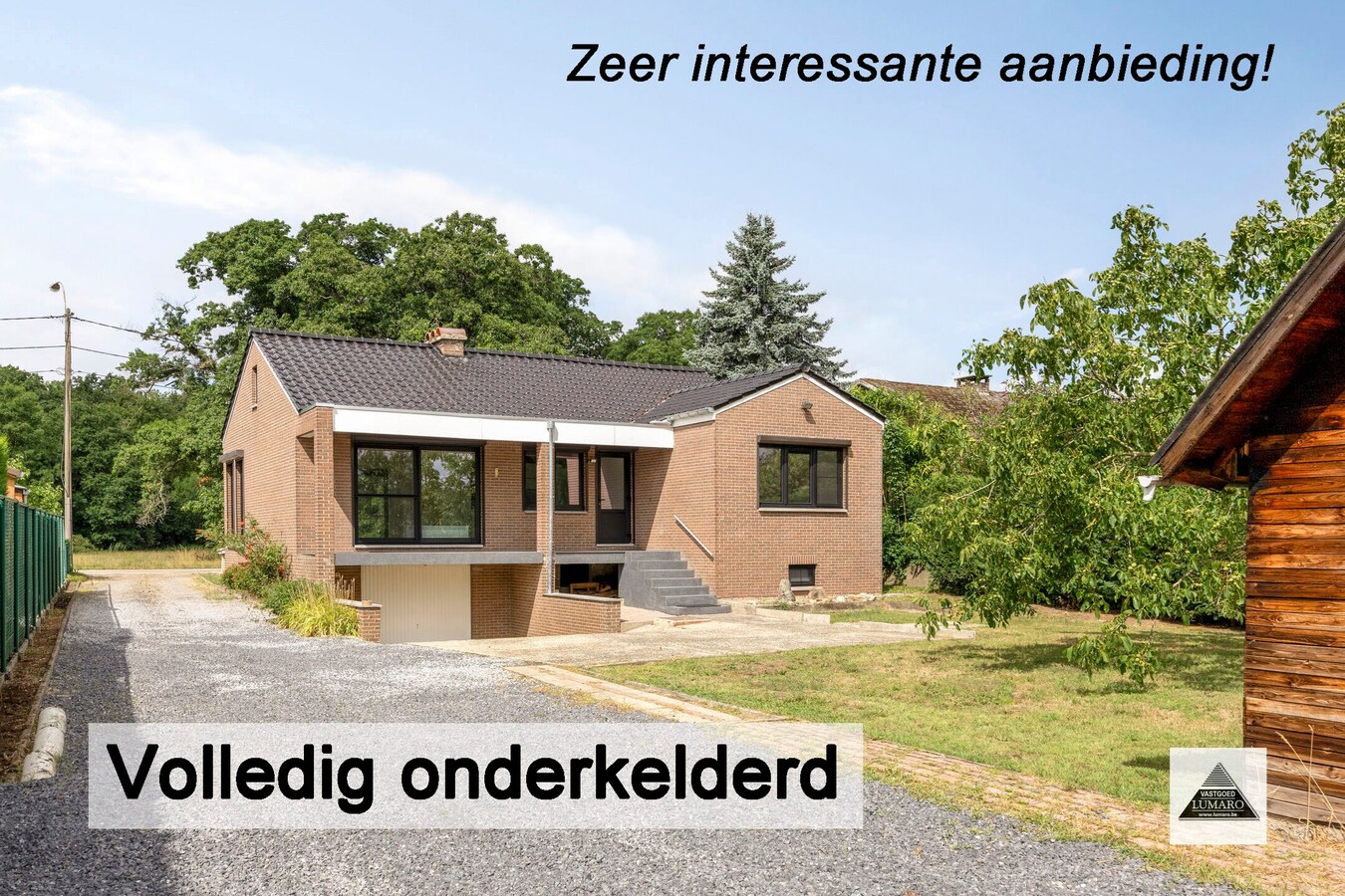 Instapklare woning voor gelijkvloers wonen. 3 slaapkamers, kelder met garage. 