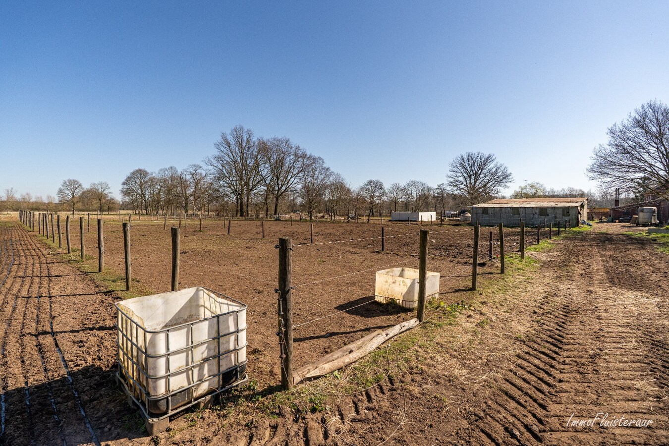 Ruime woning met stalgebouw op ca. 2,9 ha te Meerhout (Optie aankoop ca. 3 ha extra weiland) 