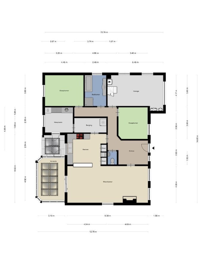 Ruime open bebouwing op de grens van Duffel en Lier 