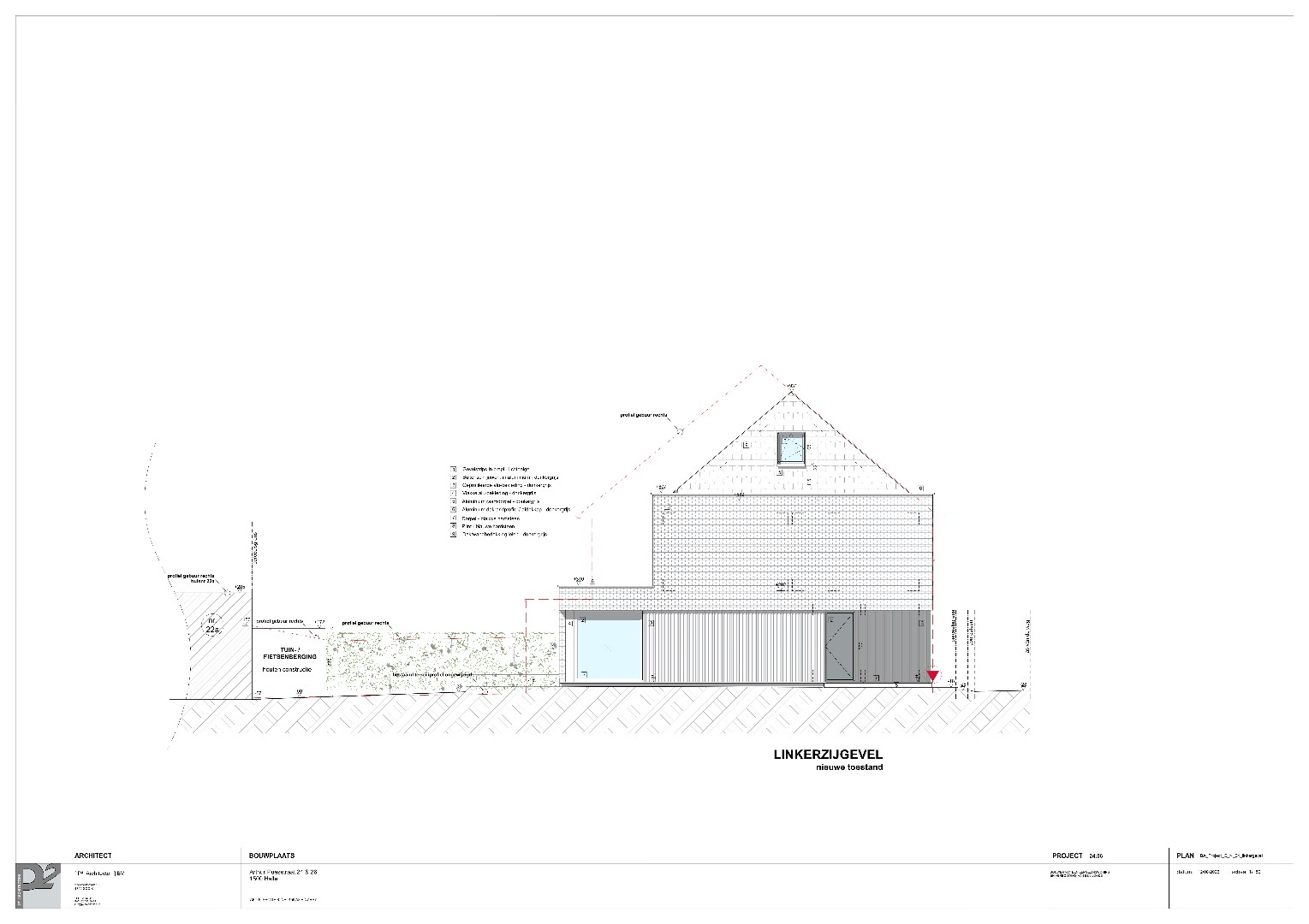 Bouwgrond voor halfopen bebouwing met vergunning 