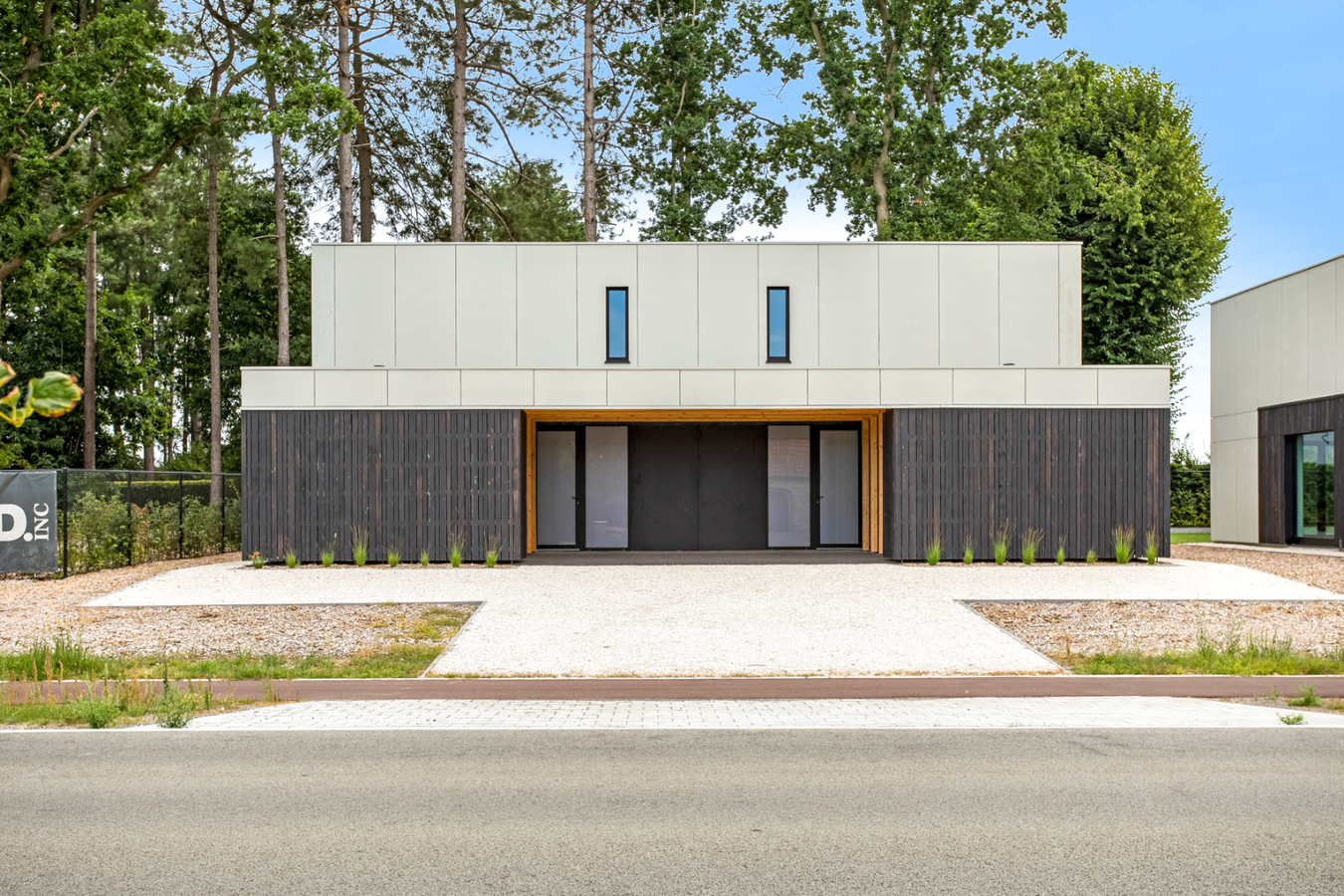 Verkaveling "De Bleeken" omvat 5 moderne BEN-woningen waarvan 4 half-open bebouwingen en 1 open bebouwing. 