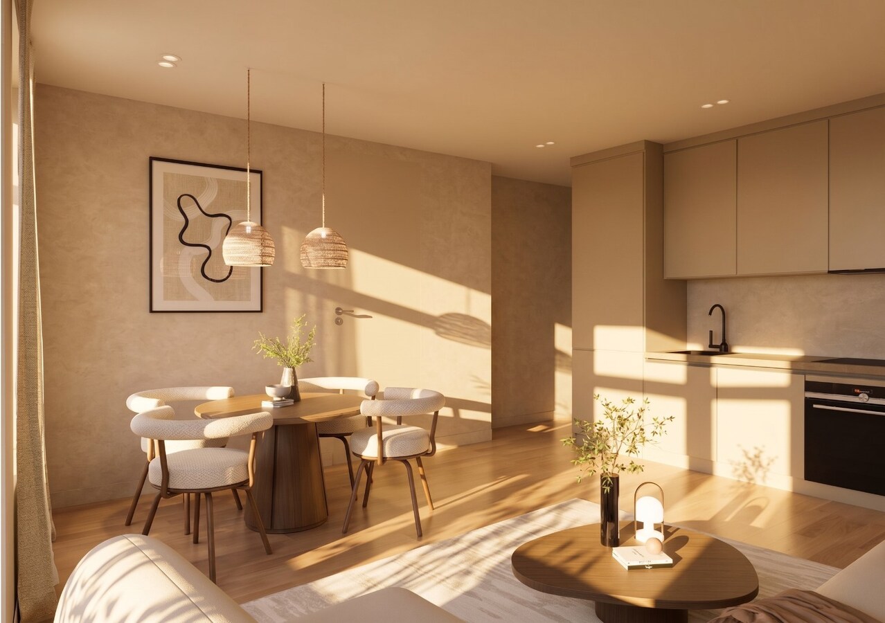 MODERN 1-SLAAPKAMER APPARTEMENT MET BALKON 