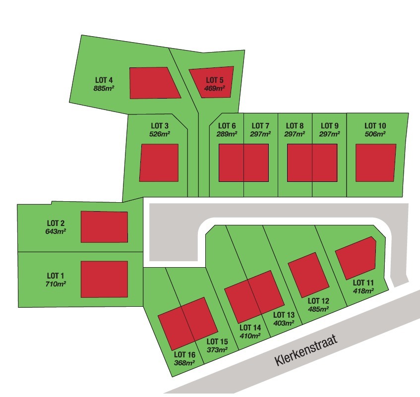 Mooi gelegen stuk bouwgrond voor open bebouwing zonder bouwverplichting. 