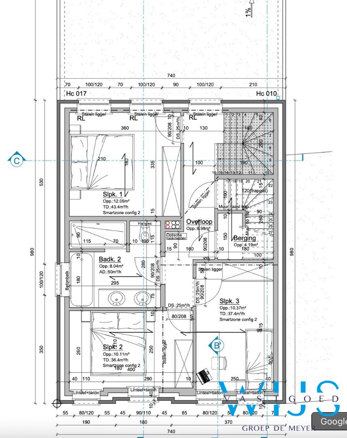 Perceel van 1.771 m² met woning op plan + bijgebouwen ! 
