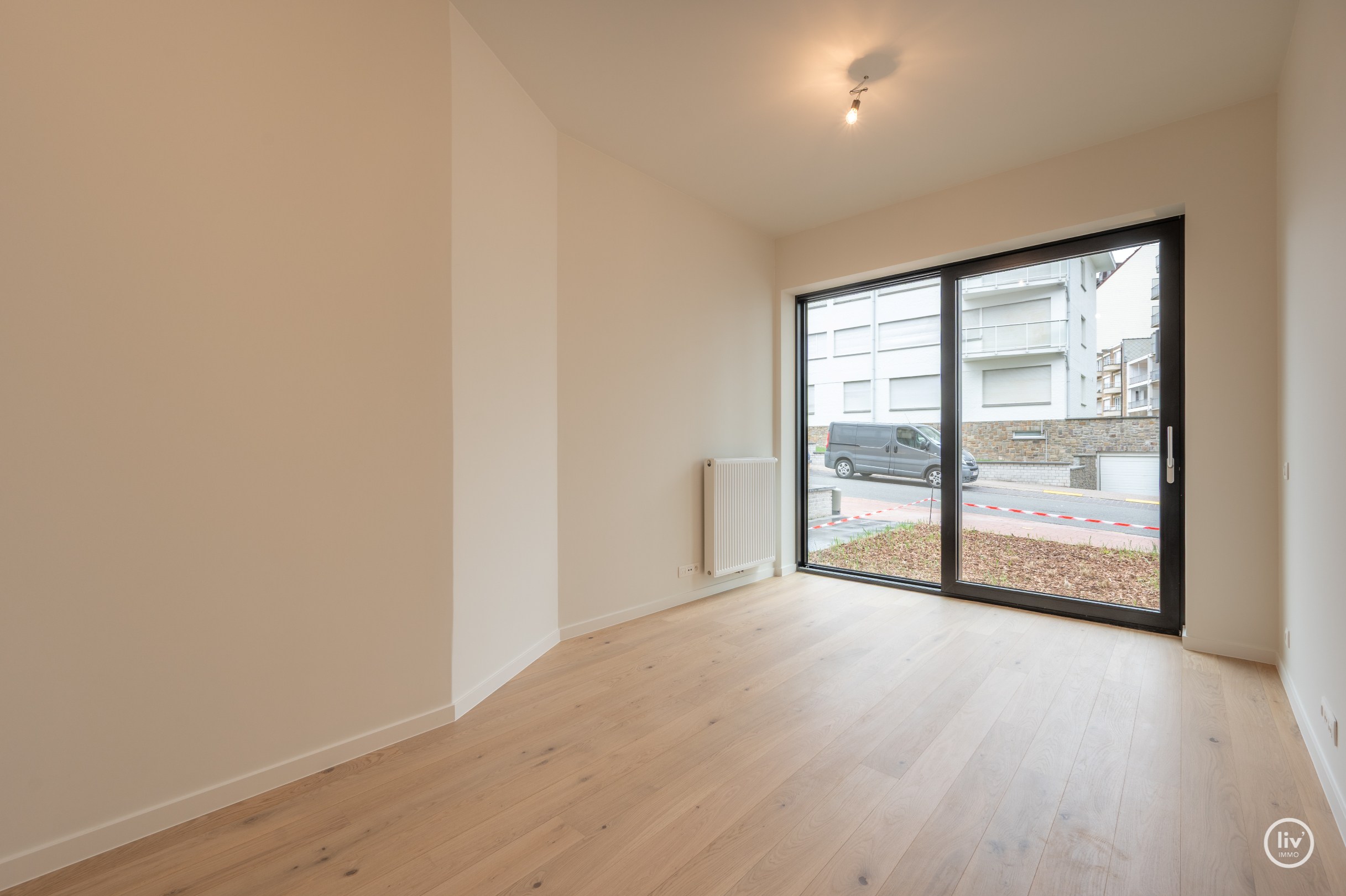 Duplex neuf au rez-de-chaussée et au premier étage situé à Lentelaan à Duinbergen avec des terrasses orientées plein sud. 