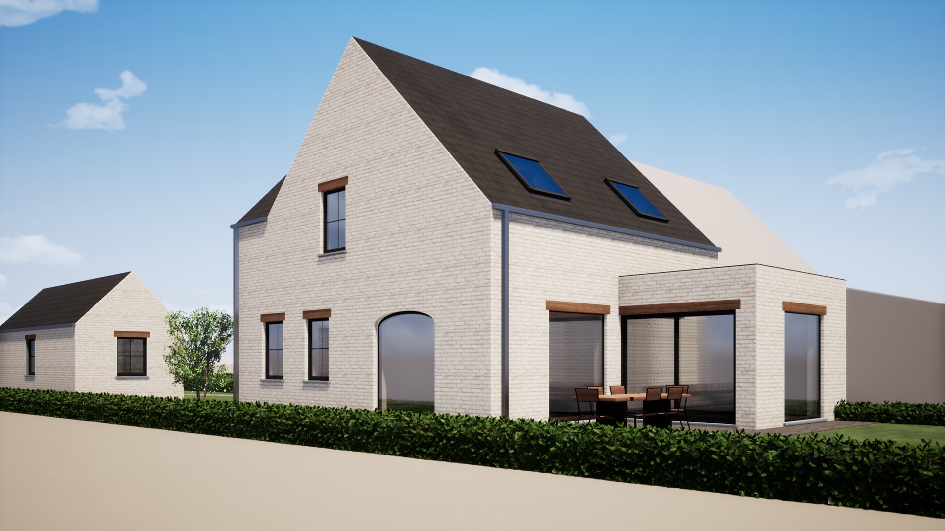 Ruime nieuwbouwwoning in landelijke setting te Kortemark 