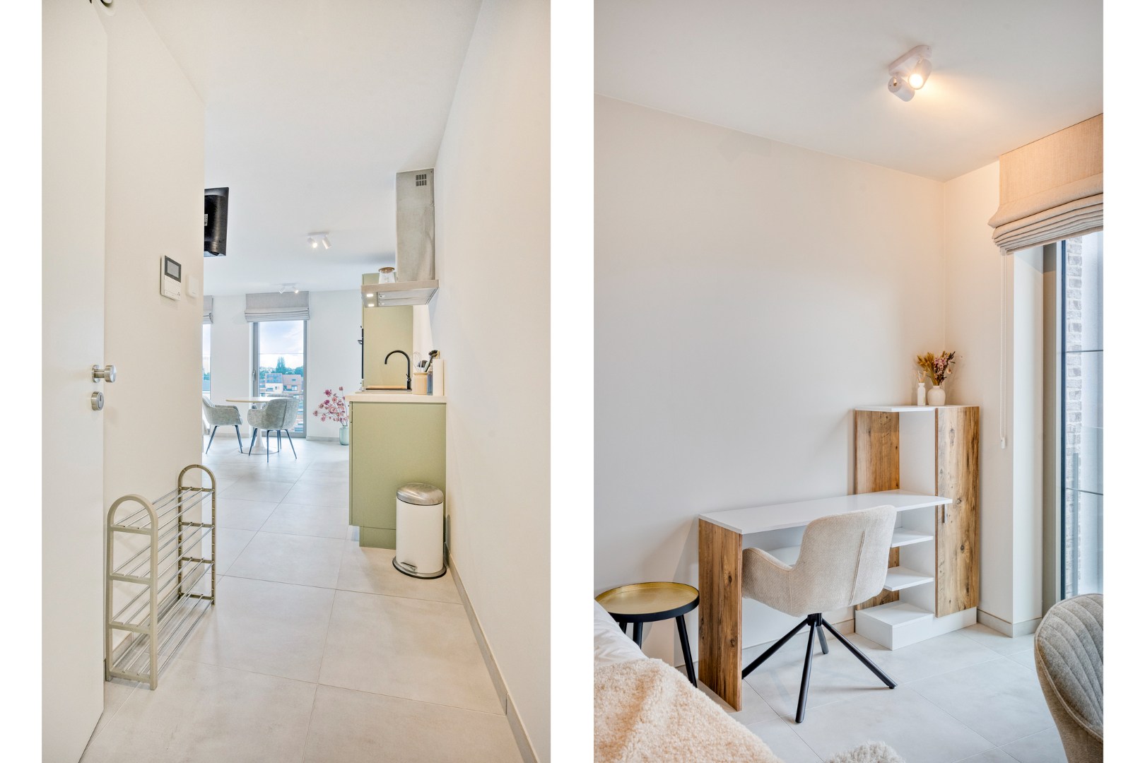 Bemeubelde studio met terras en kelderberging in het centrum van Leuven! - EPC 50 kWh/m² - bewoonbare opp. 37,5 m² 
