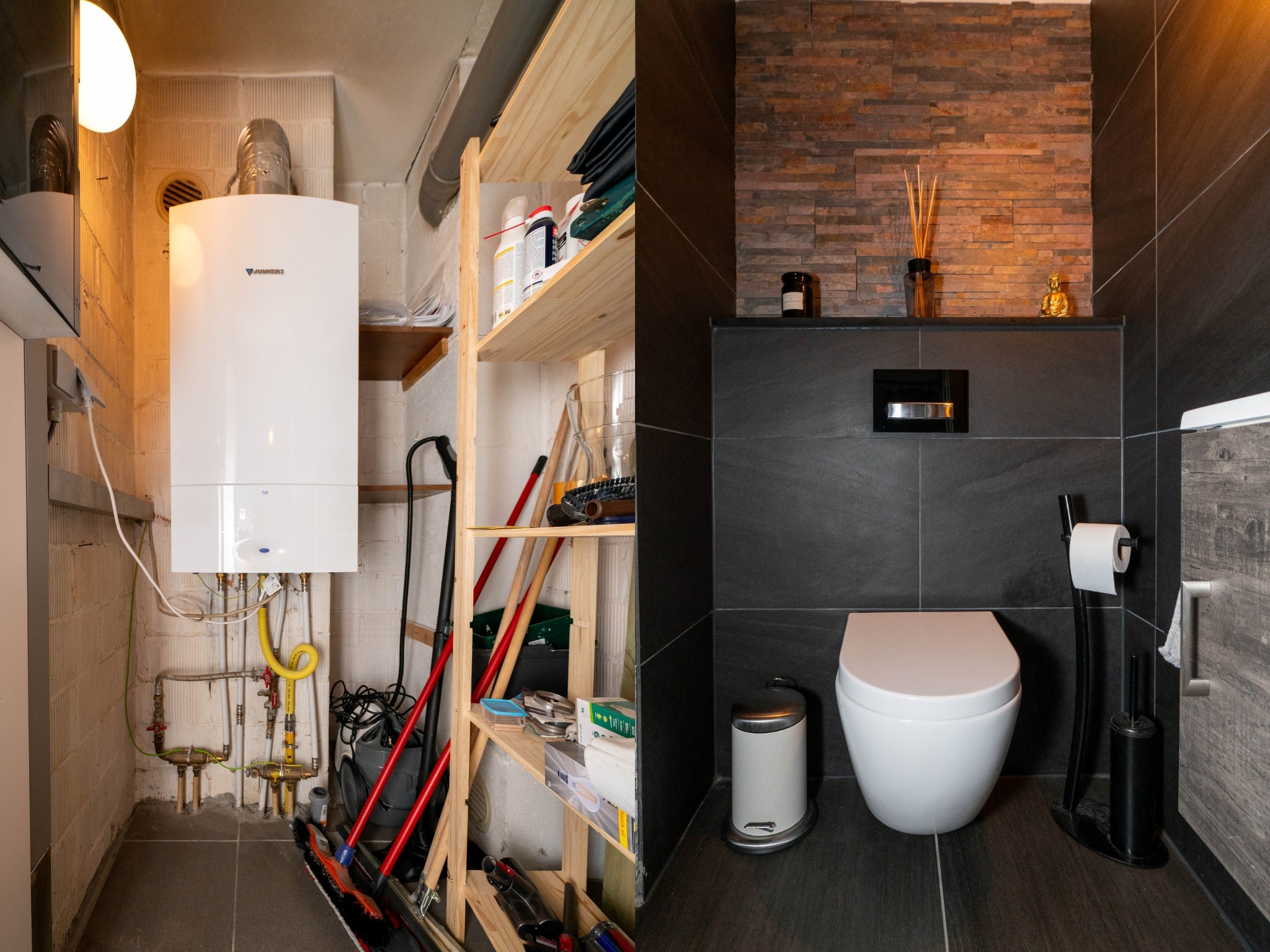 Ruim 2 kamer-appartement met dubbele garage en kelder 