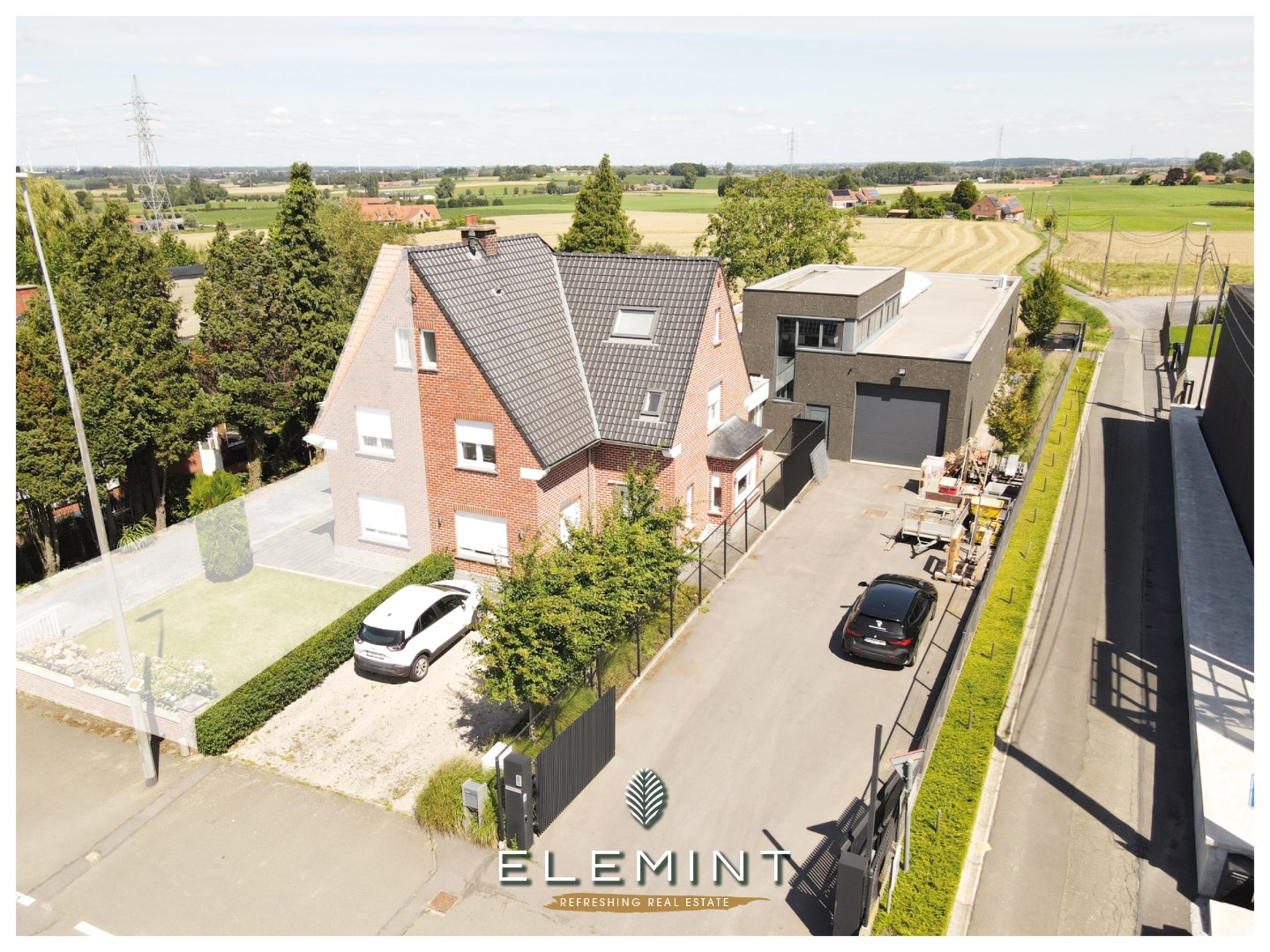 Woning met recent magazijn 