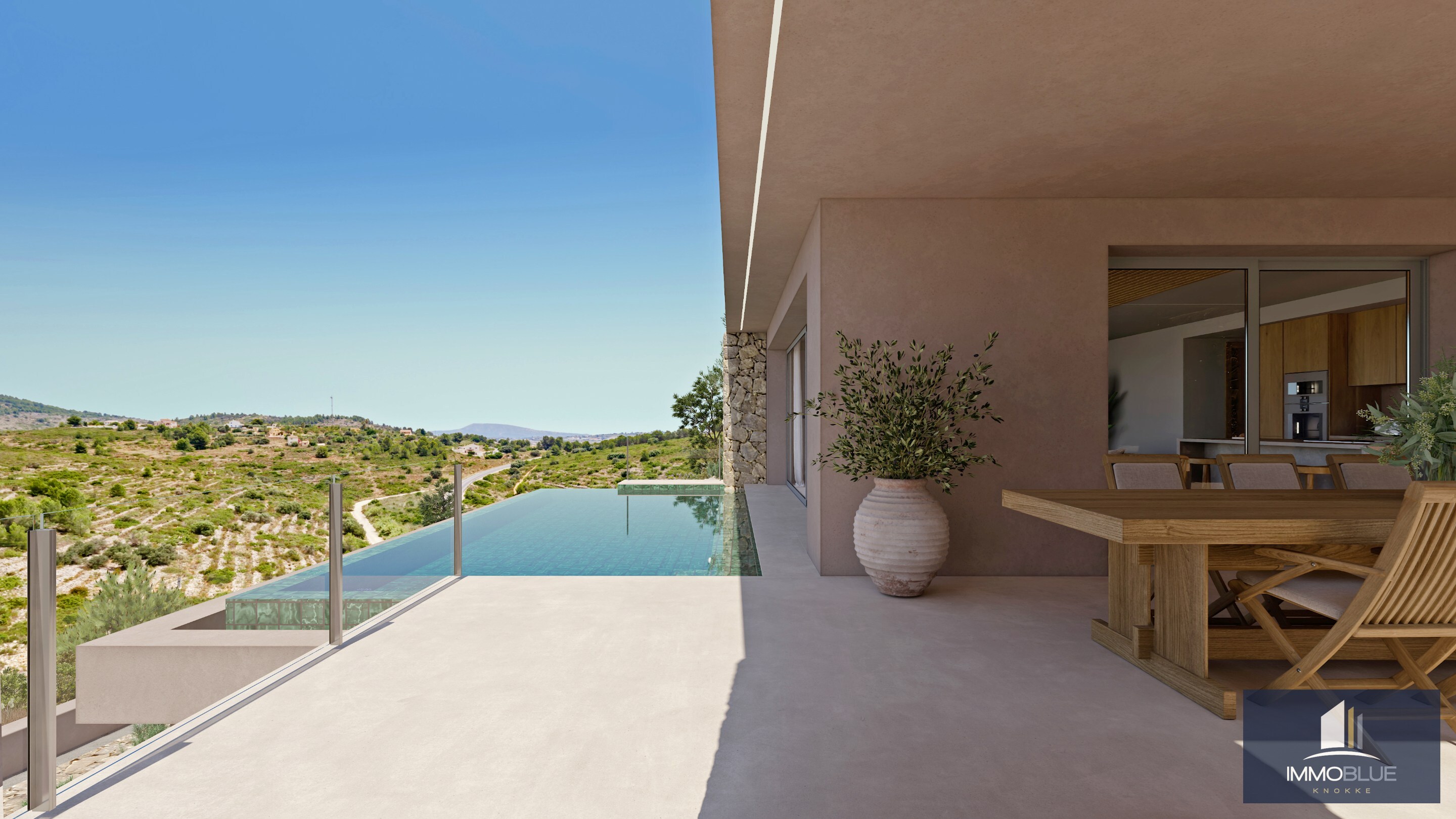 Rustige villa tussen de bergen en de wijngaarden. 