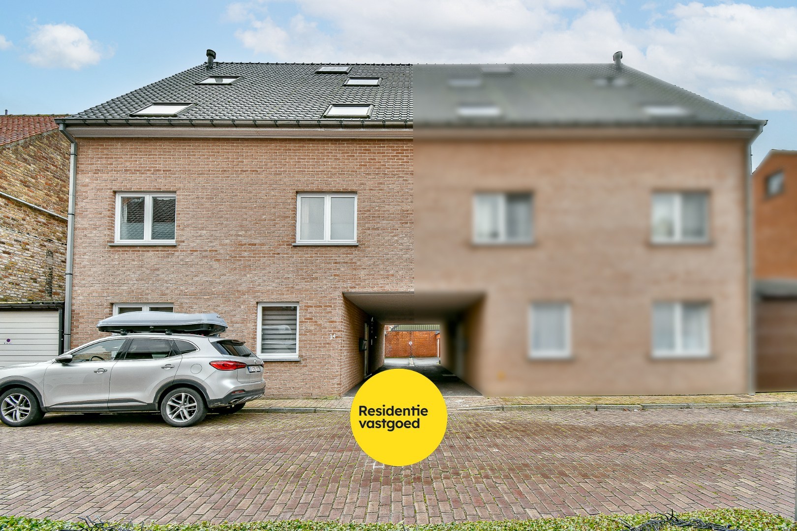 Opbrengsteigendom met 3 appartementen en 3 garages 