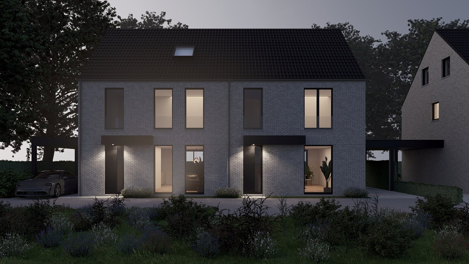 Halfvrijstaande nieuwbouwwoning gelegen op een perceel van 2a50ca op een gunstige locatie nabij de Nederlandse grens! 