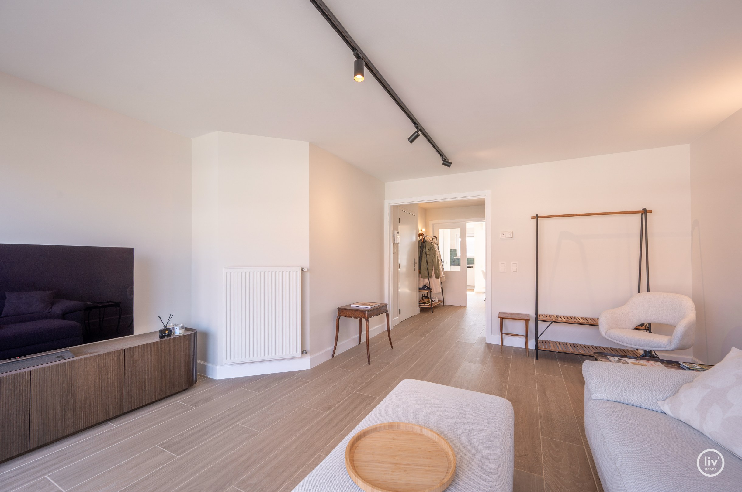 Spacieux duplex avec 3 chambres dans un emplacement de premier choix sur la Van Bunnenvaan à Knokke. 