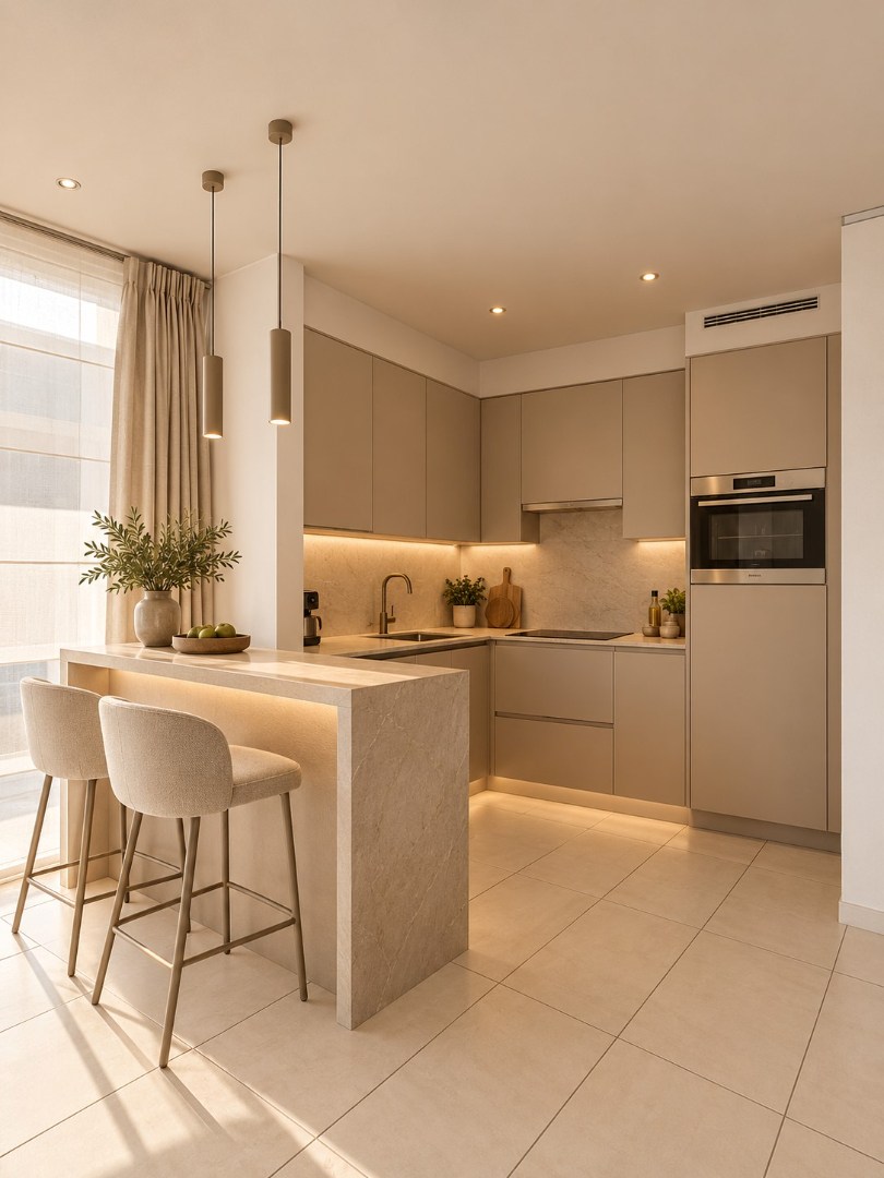 Dakappartement met prachtig zicht op de golf en grote terrassen 