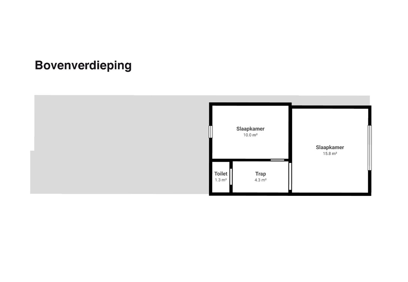 Stadswoning - 2 tot 3 slpks, tuin en garage 