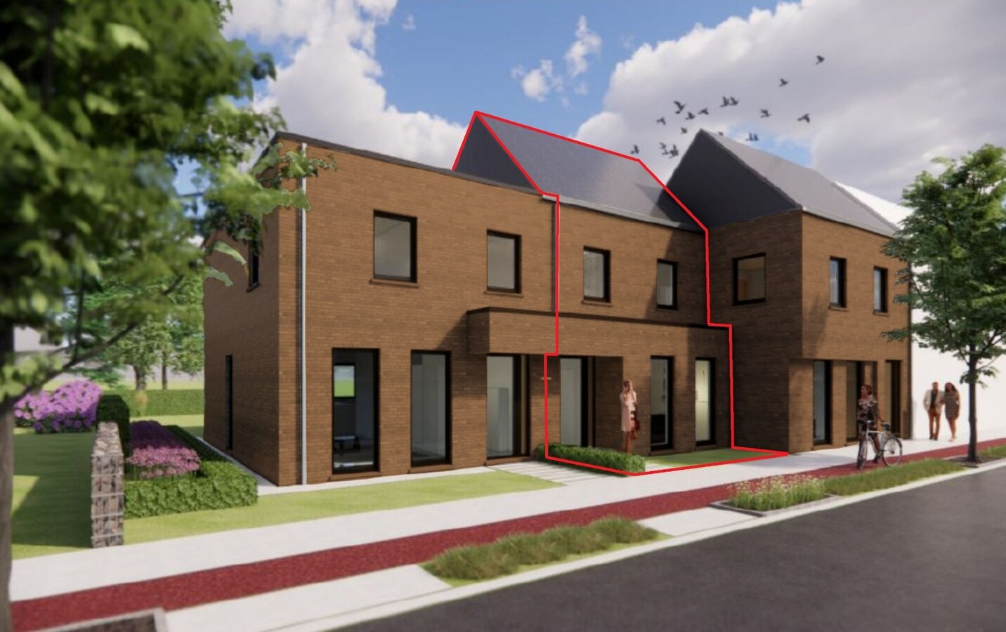 Nieuwbouwwoning te Eine. 