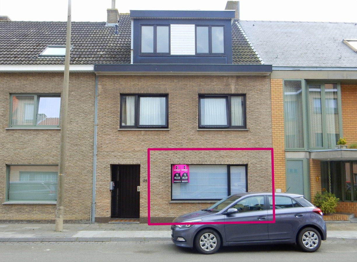 Appartement met garage en grote tuin 