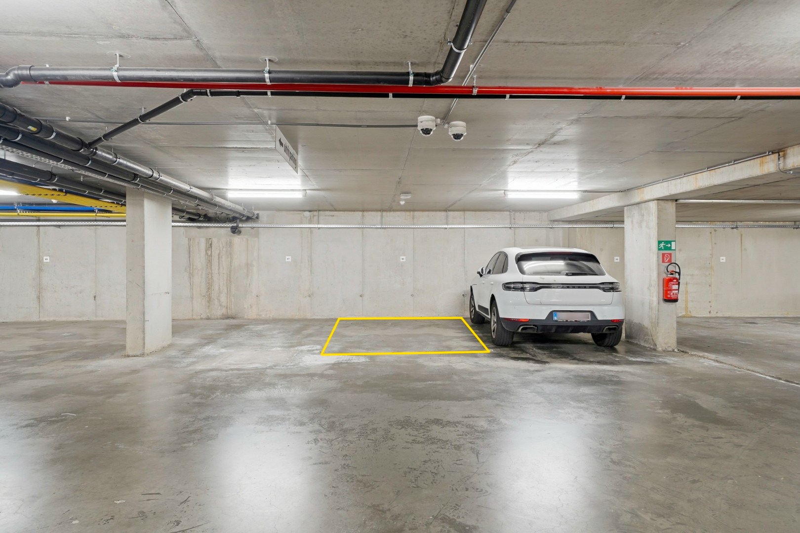 Parkeerplaats in site Oud Militair Hospitaal te Oostende 