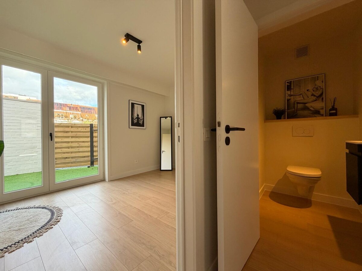 KORTRIJK WEIDE : Fantastisch 2-slaapkamer appartement met tuin nabij de Leie te Kortrijk ! EPC B ! NONO INSPIRED 